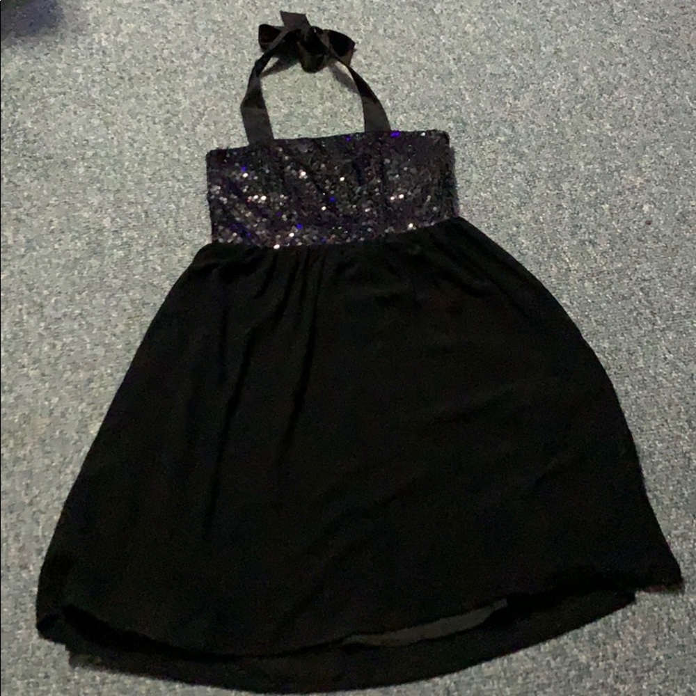 Sequin Halter Dress